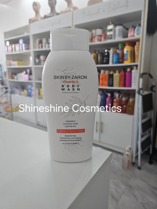 Skin By Zaron Body Wash with Vitamin C, Glycolic Acid and Castor oil