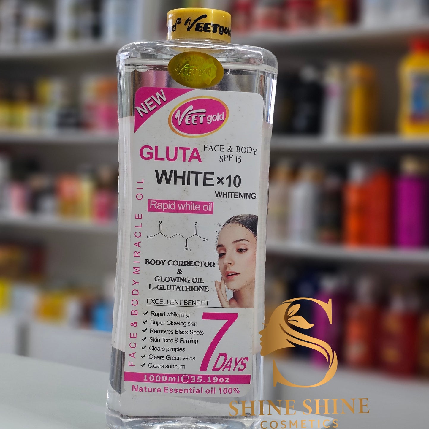 Veet Gold Gluta White Skin Correcting & Whitening Oil 1000ml