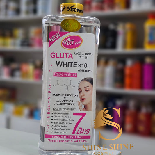 Veet Gold Gluta White Skin Correcting & Whitening Oil 1000ml