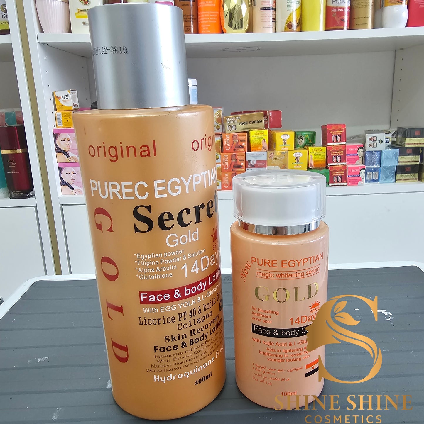 Purec Egytian Secret Gold Lotion & Serum