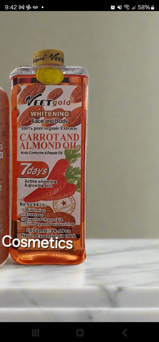 Veet Gold Carrot & Almont Skin Corrector and Ligtening Oil