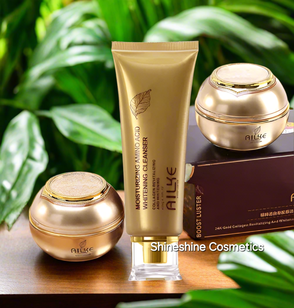 Ailke 24K Boost Luster 2 in 1 Set and Ailke 24K Boost Luster Collagen Cleanser