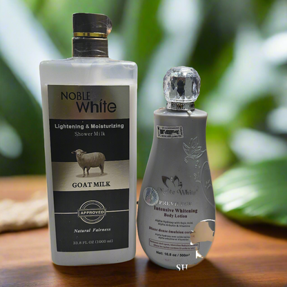 Noble white Intensive Whitening Lotion & Noble White Lightening Shower Gel