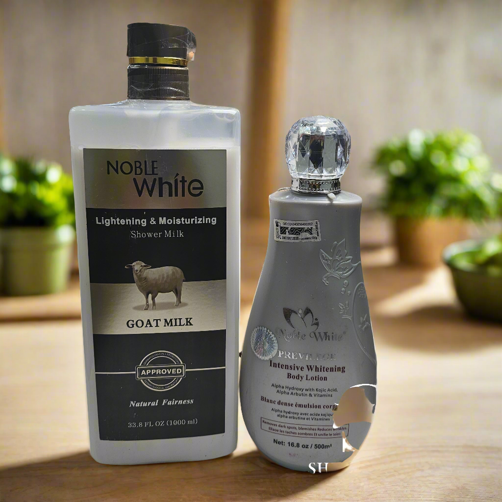 Noble white Intensive Whitening Lotion & Noble White Lightening Shower Gel