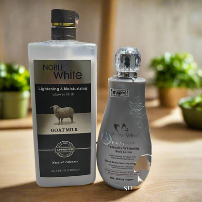 Noble white Intensive Whitening Lotion & Noble White Lightening Shower Gel