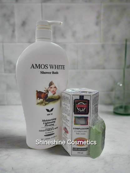 Amos White Clarifying Lotion & Amos White Lightening Body Wash