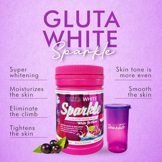 Gluta white sparkle supplement drink